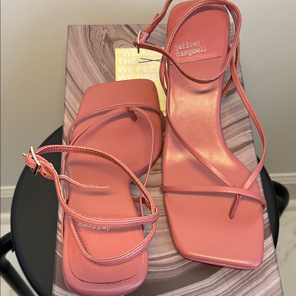 Jeffrey Campbell Dark Rose Strappy Heels NWT - Picture 4 of 5